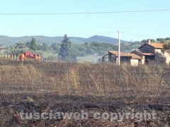 Viterbo - Fiamme sulla Cassia