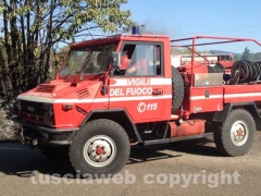 Viterbo - Fiamme sulla Cassia