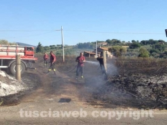 Viterbo - Fiamme sulla Cassia