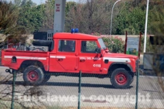 L\'incendio tra strada Bagni e la Superstrada