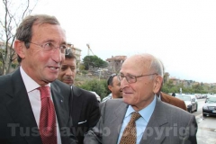 Gianfranco Fini arriva alla sede