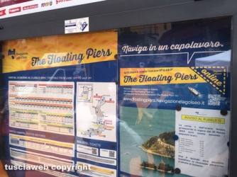 Floating piers sul lago d\'Iseo