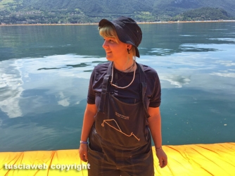 Floating piers sul lago d\'Iseo