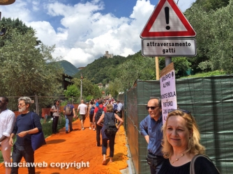 Floating piers sul lago d\'Iseo