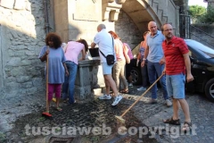 Viterbo civica - Fontan di piano ripulita