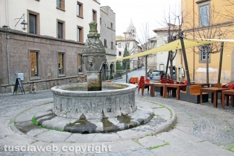 Viterbo - La fontana di piazza della Morte