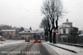 Maltempo - Montefiascone sotto la neve