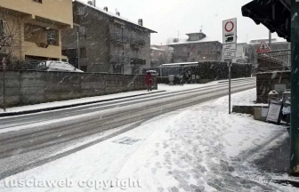 Maltempo - Montefiascone sotto la neve