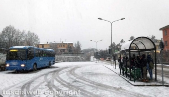 Maltempo - Montefiascone sotto la neve