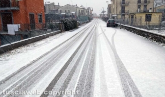 Maltempo - Montefiascone sotto la neve
