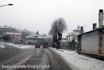 Maltempo - Montefiascone sotto la neve