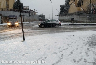 Maltempo - Montefiascone sotto la neve