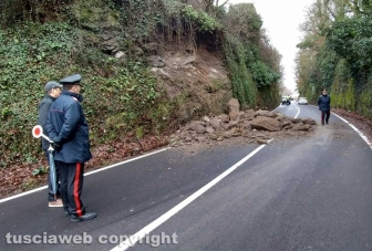 Montefiascone - Frana in strada Verentana