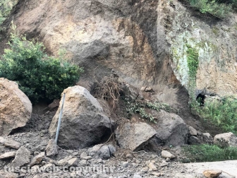 Frana su strada Acquabianca