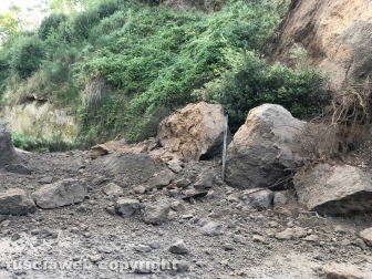 Frana su strada Acquabianca