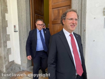 Viterbo - Francesco Lollobrigida all'evento dell'Unitus - Il rettore Stefano Ubertini