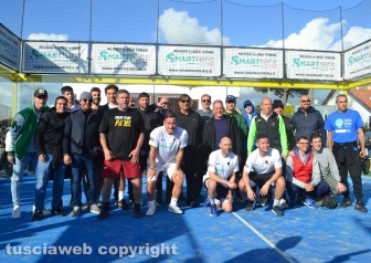 La squadra di padel che ha partecipato al torneo