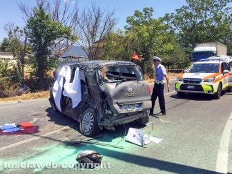 Frontale a Terni, muore viterbese