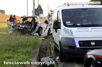 Valentano - Frontale, muore ragazzo di 21 anni