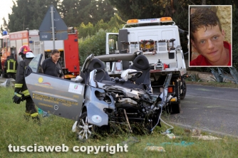 Valentano - Frontale, muore ragazzo di 21 anni