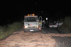 Il frontale sulla Cassia - La Porsche distrutta