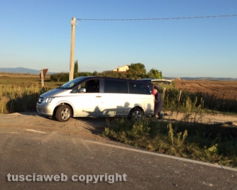 Tuscania - Scontro sulla strada Dogana, due morti