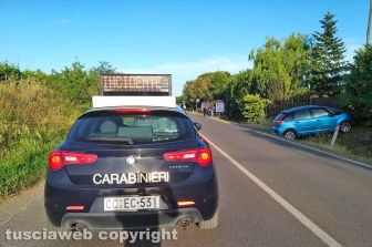 Montefiascone - Frontale tra due auto, diversi feriti