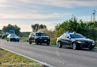 Tre pattuglie dei carabinieri