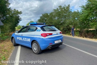 Viterbo - Scontro sulla Commenda - La polizia