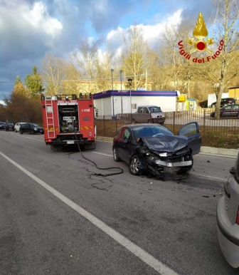 Accumoli - Incidente sulla Salaria