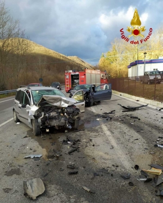 Accumoli - Incidente sulla Salaria