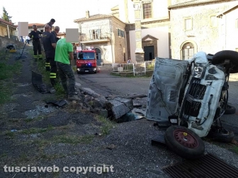 Montefiascone - Incidente sulla Umbro-Casentinese