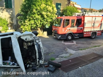 Montefiascone - Incidente sulla Umbro-Casentinese