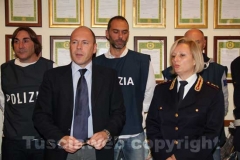 Zampaglione e Cordella alla conferenza indetta per illustrare i dettagli dell\'operazione