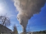 Gallese, colonna di fumo dalla fabbrica di ceramiche