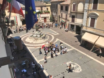 George Clooney a Sutri