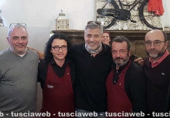 George Clooney al ristorante 13 Gradi