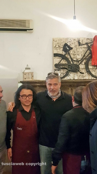 George Clooney al ristorante 13 Gradi