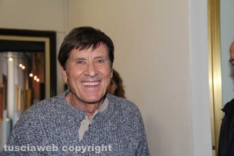 Gianni Morandi sul set a Viterbo