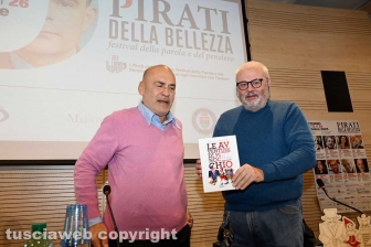 Giordano Bruno Guerri ai Pirati della Bellezza con Carlo Galeotti