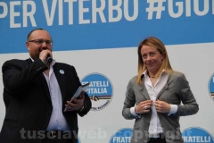 Giorgia Meloni a Viterbo