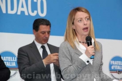 Giorgia Meloni a Viterbo