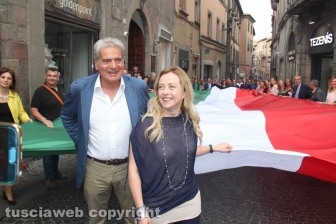Giorgia Meloni a Viterbo