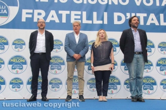 Giorgia Meloni a Viterbo