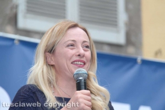 Giorgia Meloni a Viterbo