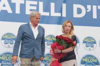 Giorgia Meloni a Viterbo