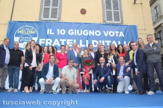 Giorgia Meloni a Viterbo