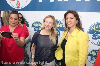 Giorgia Meloni a Viterbo
