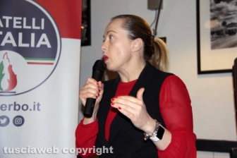 Giorgia Meloni a Viterbo per gli auguri di Natale di FdI