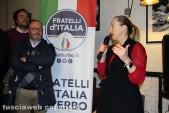 Giorgia Meloni a Viterbo per gli auguri di Natale di FdI